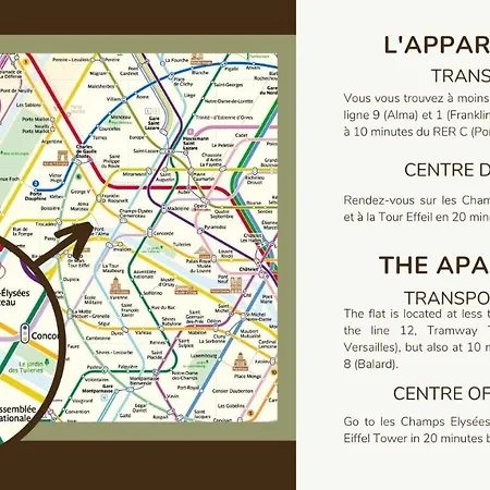 Champs Elysees!montaigne, New Luxurious 6pers Flat *